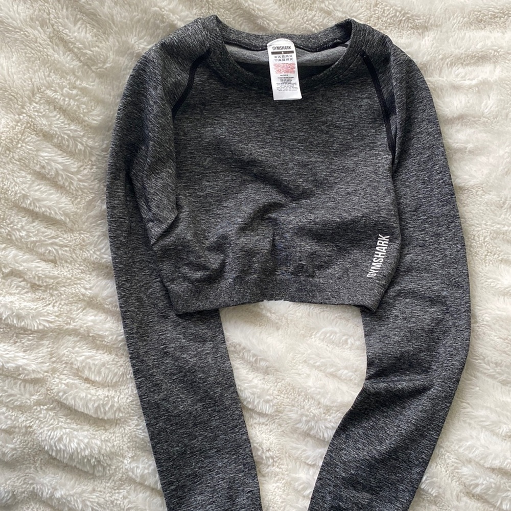 Gym Shark Long Sleeve Crop Workout Top